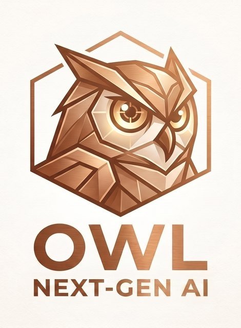 Logo de OWL Next-Gen AI, agencia de agentes de inteligencia artificial