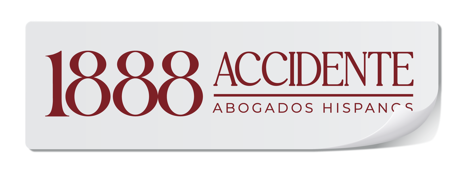 Logo de 1-888-Accidente, abogados hispanos de accidentes